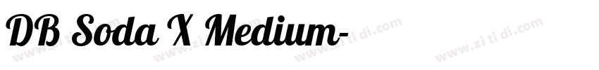 DB Soda X Medium字体转换